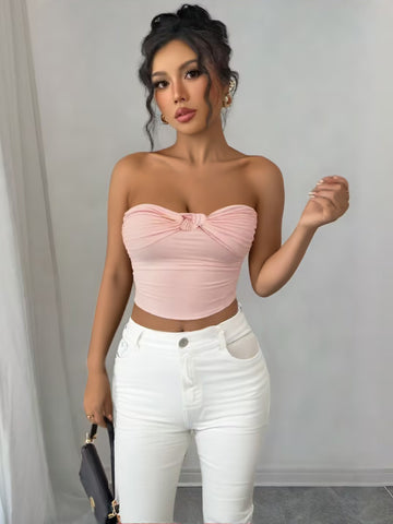 Summer Women  Arrival Gather Wrapped Chest