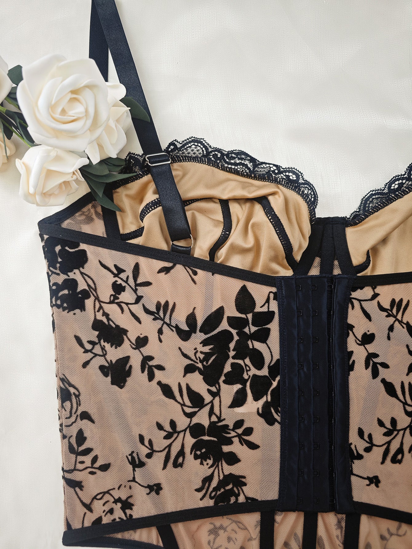 Plus Size Sexy Push up Underwear Vest Lace Steel Ring Boning Corset Bra Big Chest Camisole