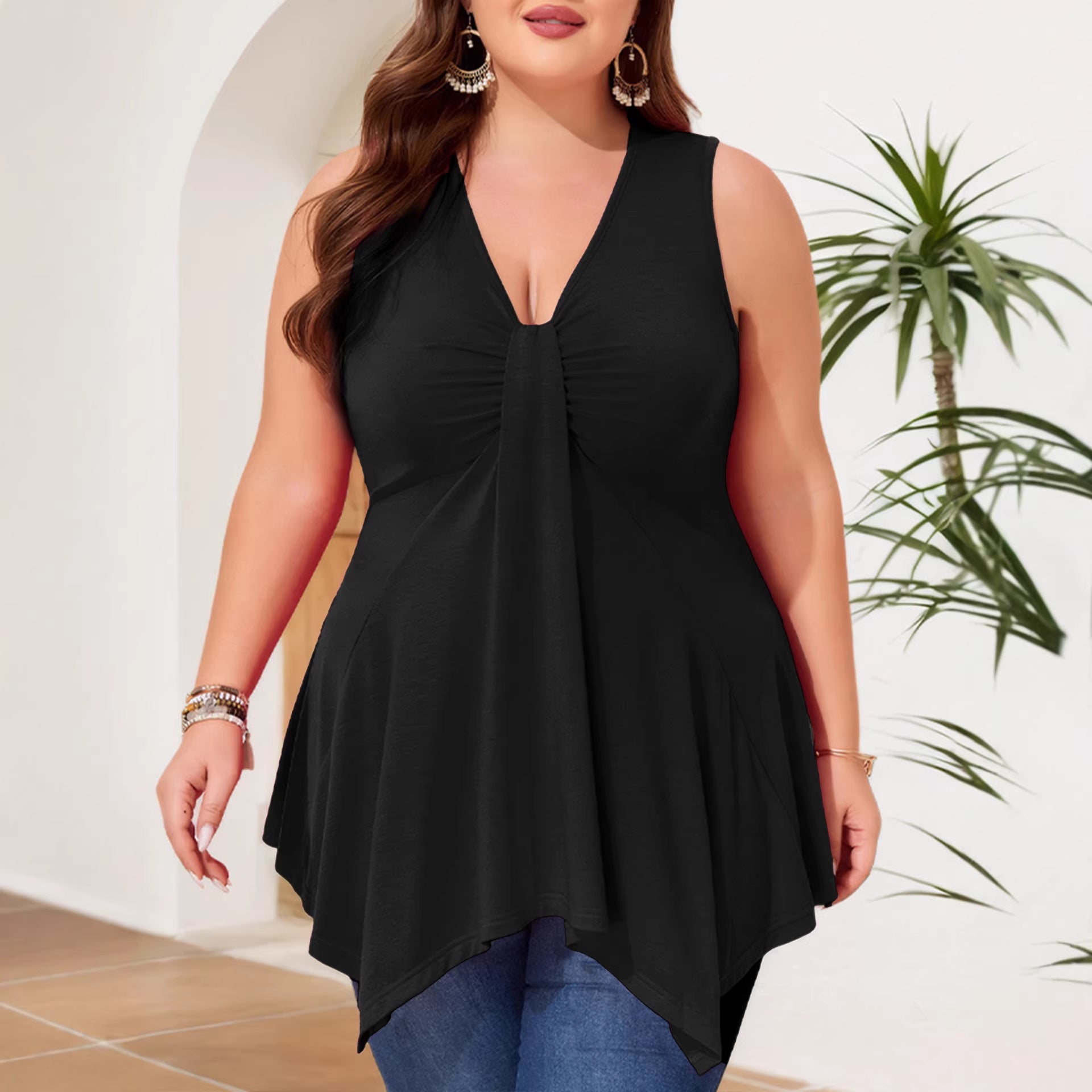 Women Summer Loose Casual Sleeveless