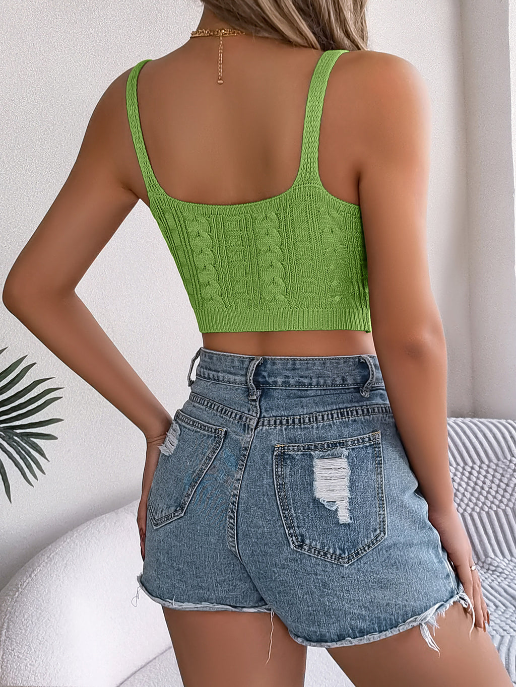 Spring Solid V neck Knitwear Women