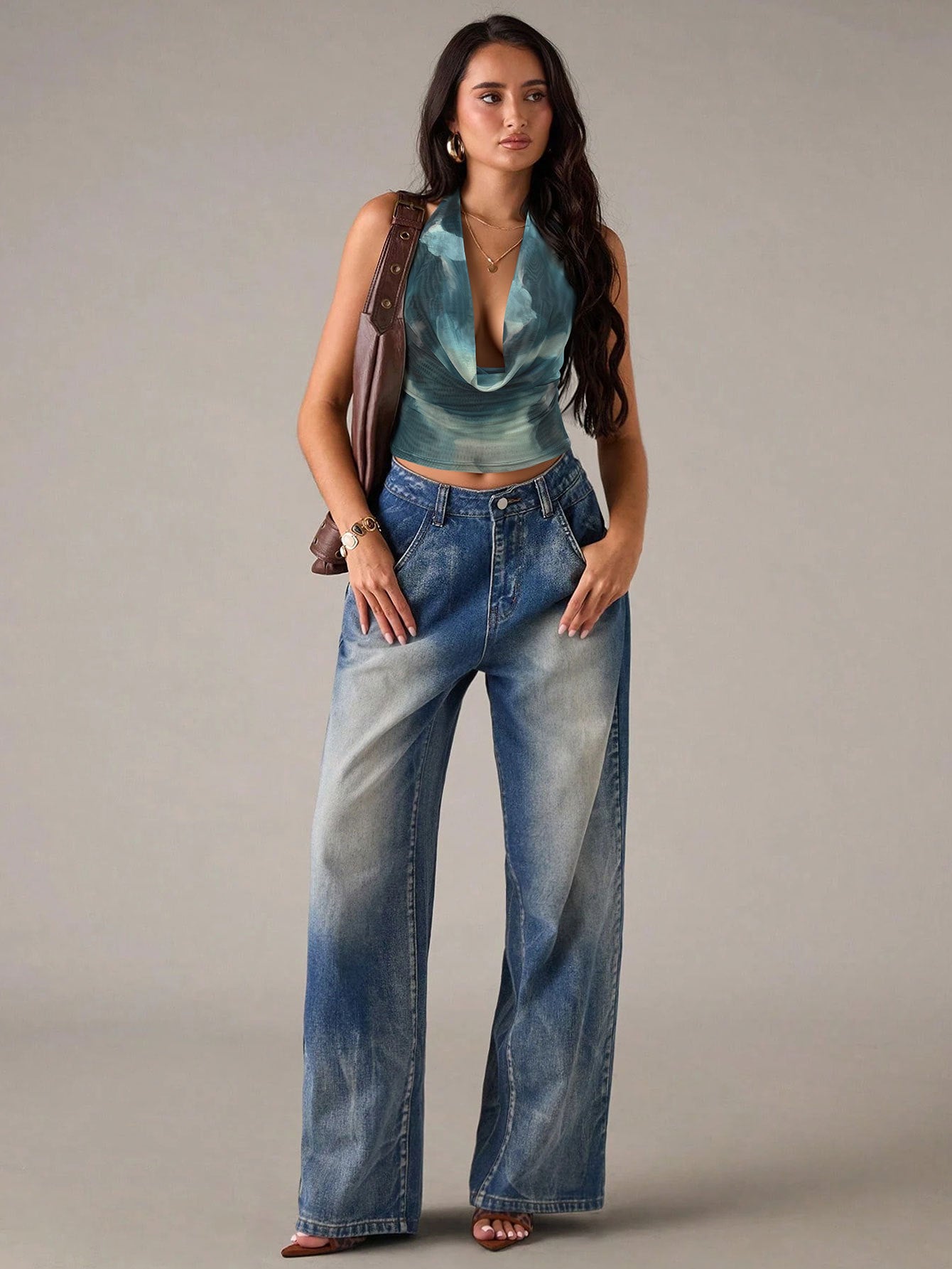 Women Swing Tie Dye Printed  Fit  Top