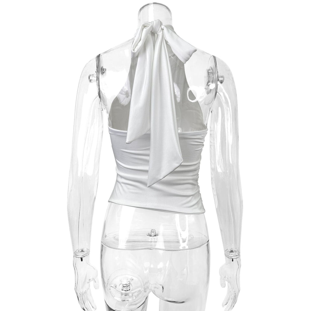 Sleeveless  Exposed Cropped Women