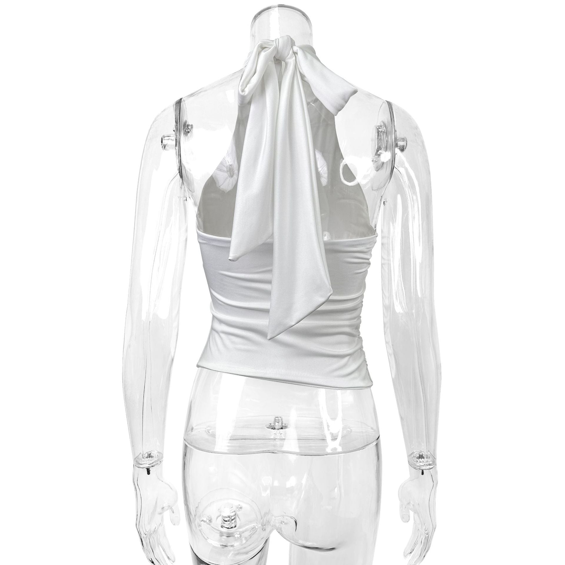 Sleeveless  Exposed Cropped Women
