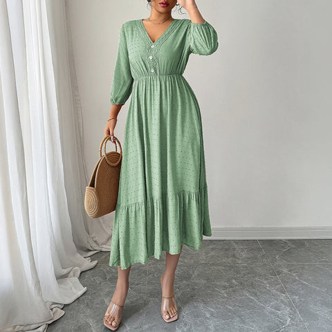 Los Prados Casual Holiday All Match Long Dress