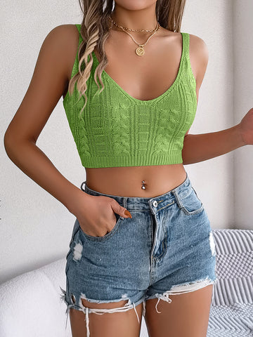 Spring Solid V neck Knitwear Women