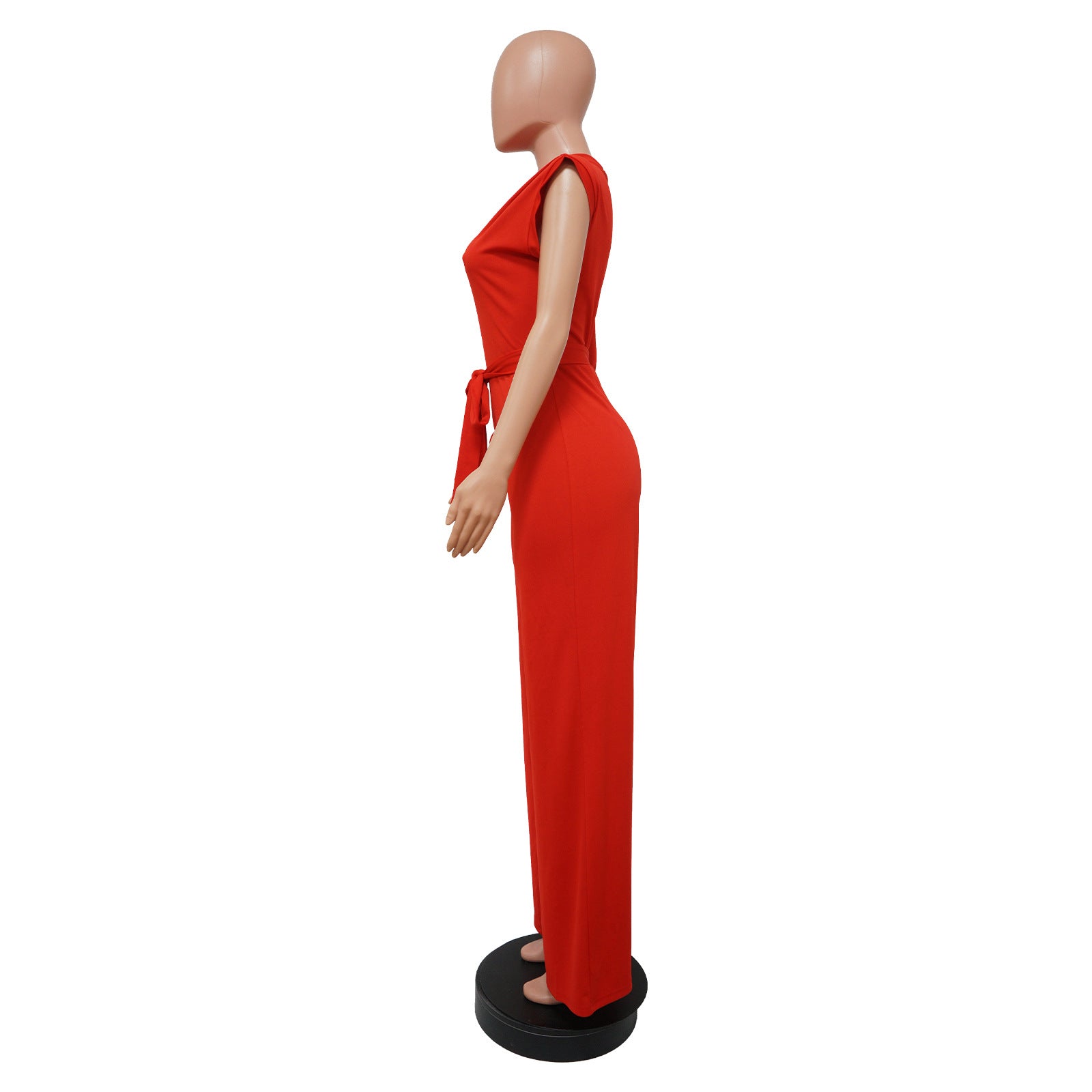 Women Wear Solid Color One-Shoulder Women Wide Leg Women Jumpsuit
