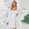 Nairoby Double Sided Wear Vacation Tiered Dress