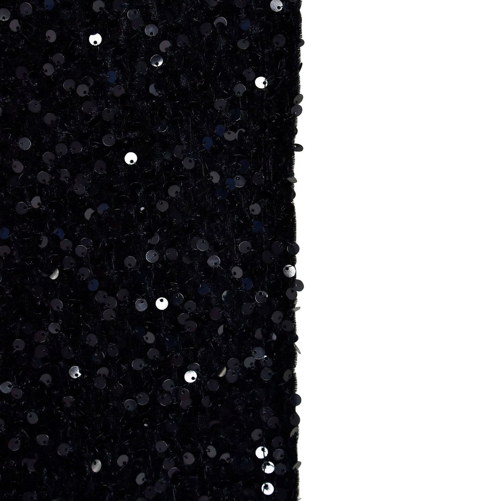Trenton One Shoulder Open Back Sequined High Side Split Mermaid Maxi Dress