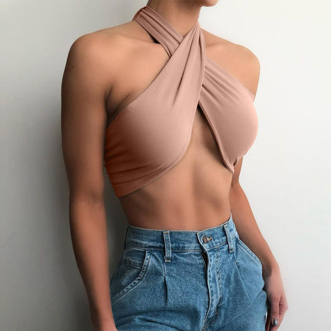 Criss Cross Women cropped Bottoming  Women