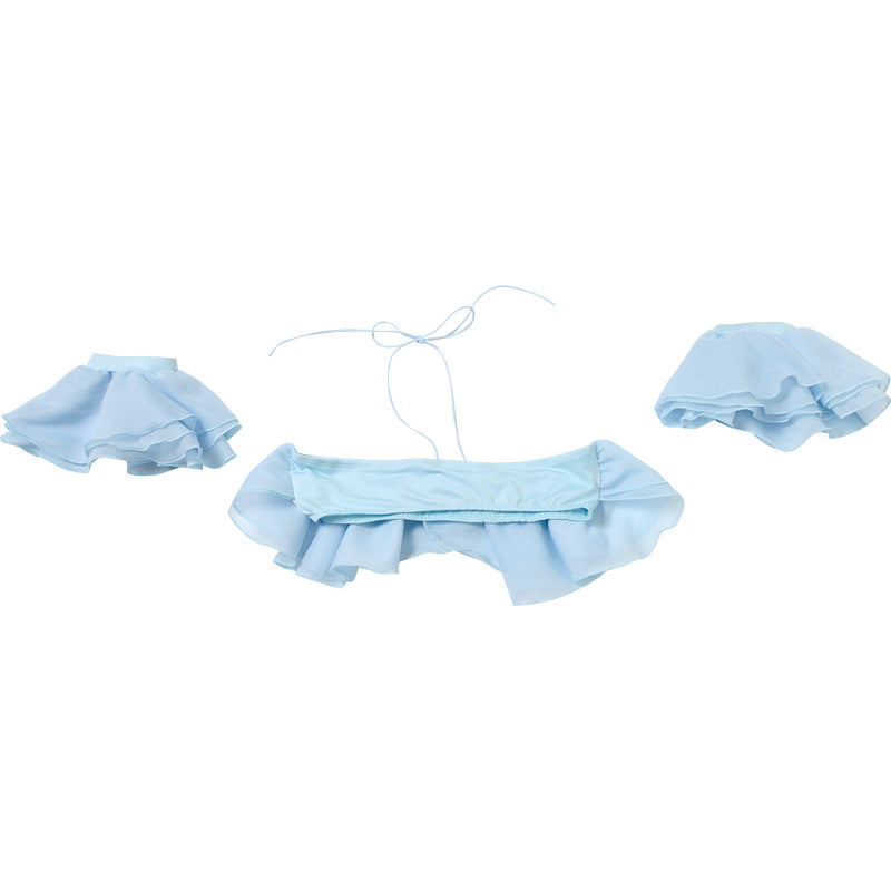 Summer Women Halter Cropped Wrapped Sleeve