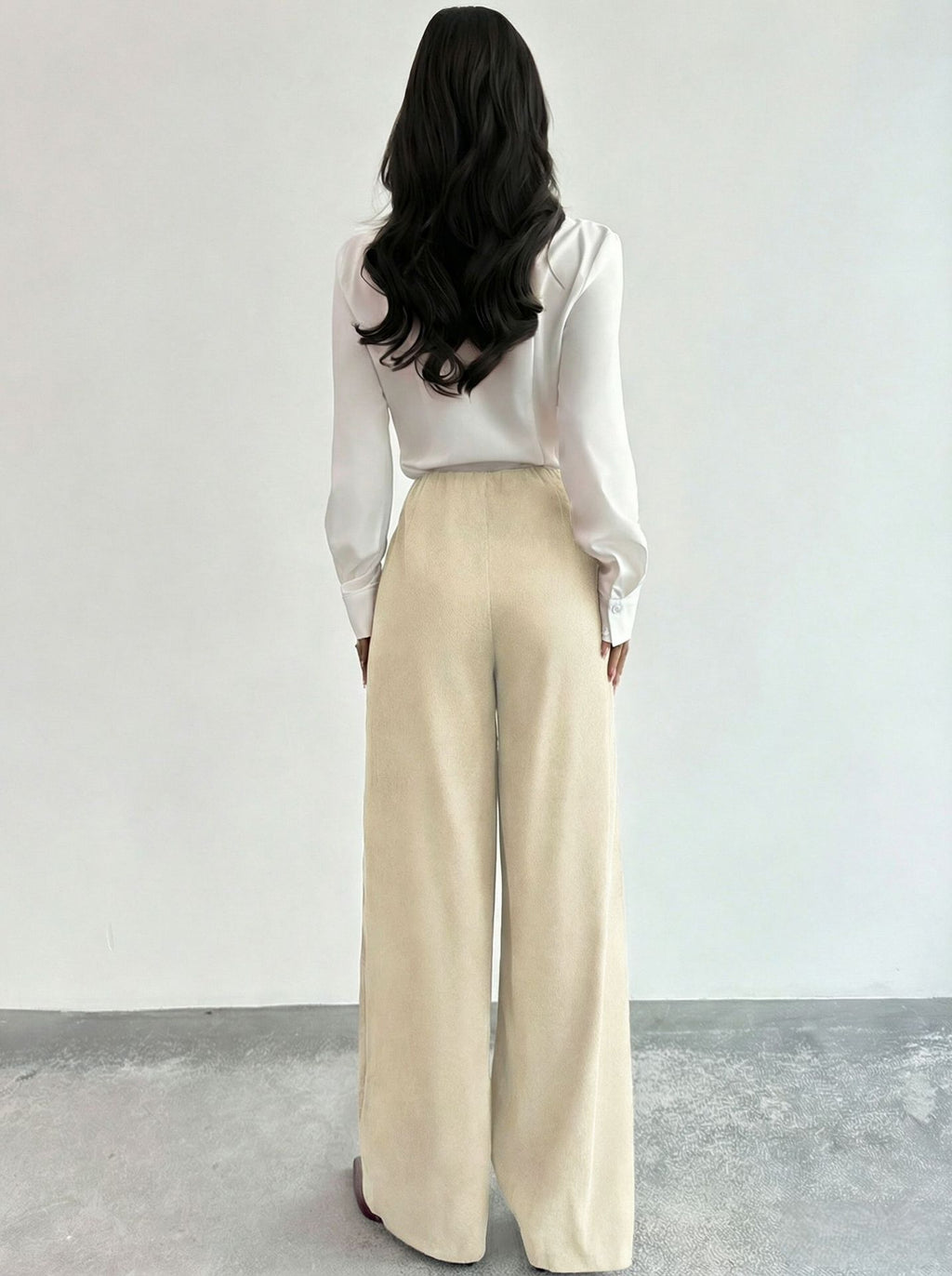 All Matching Spring Autumn High Grade Women Pants Draping High End Figure Flattering Loose Small Straight Casual Pants
