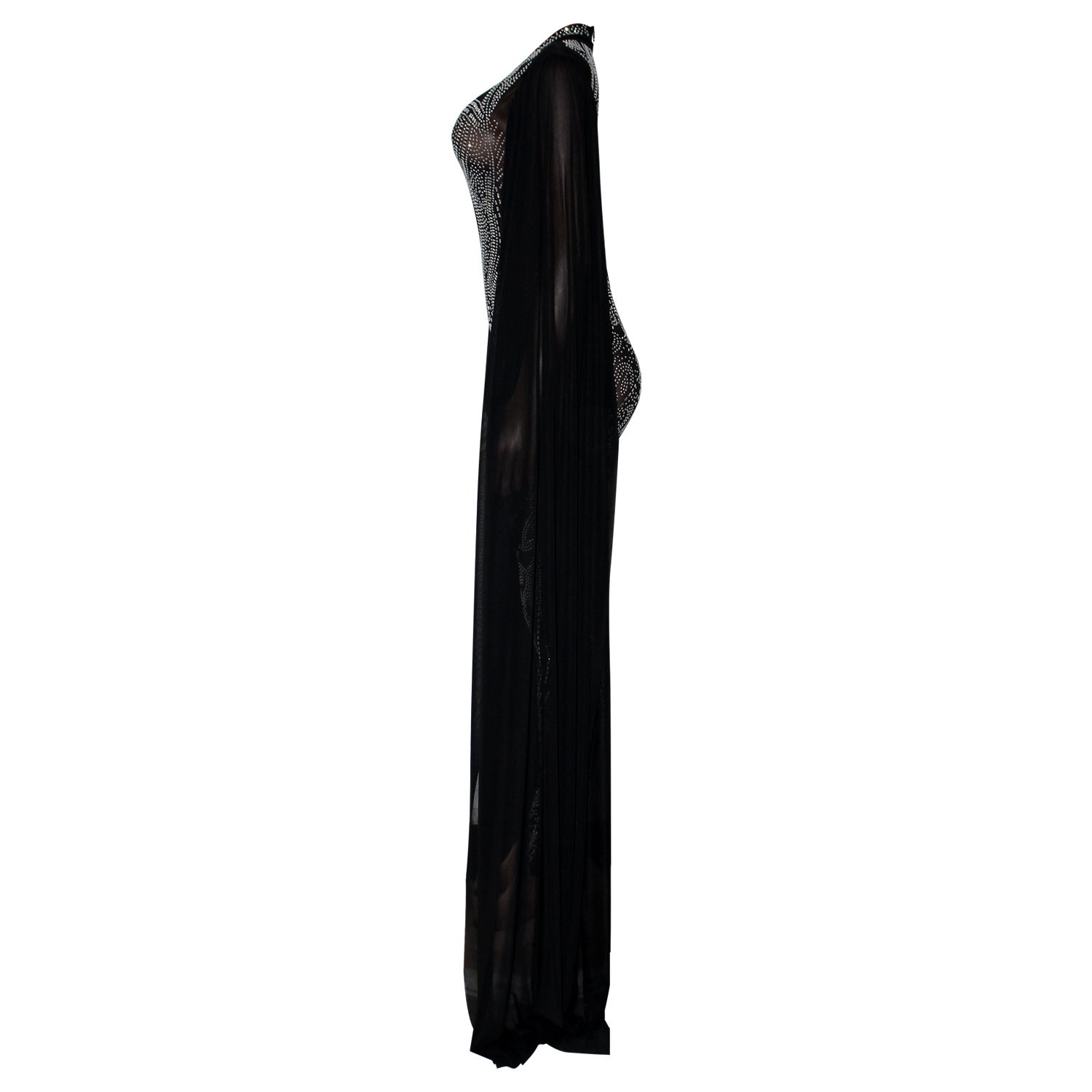 Autumn Winter Women Clothing Sexy Mesh Rhinestone See through Nightclub Jumpsuit Women