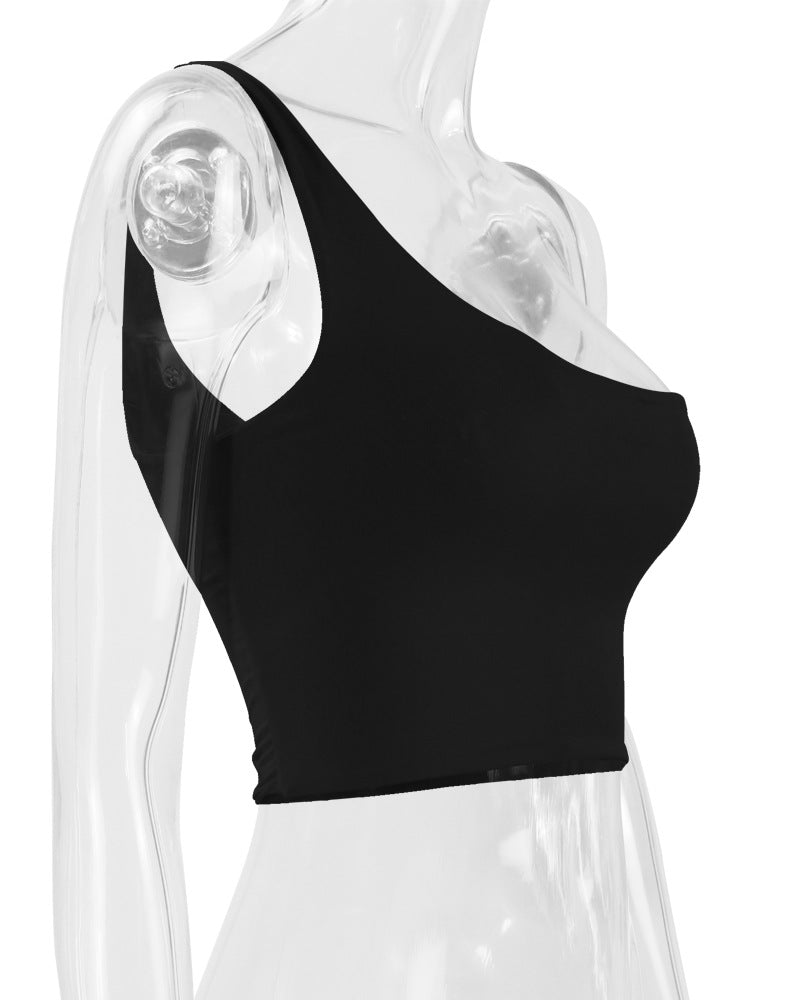 women One Shoulder Cropped  Clothing