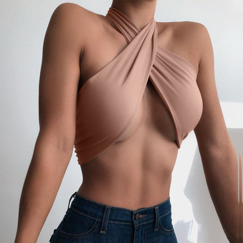 Criss Cross Women cropped Bottoming  Women