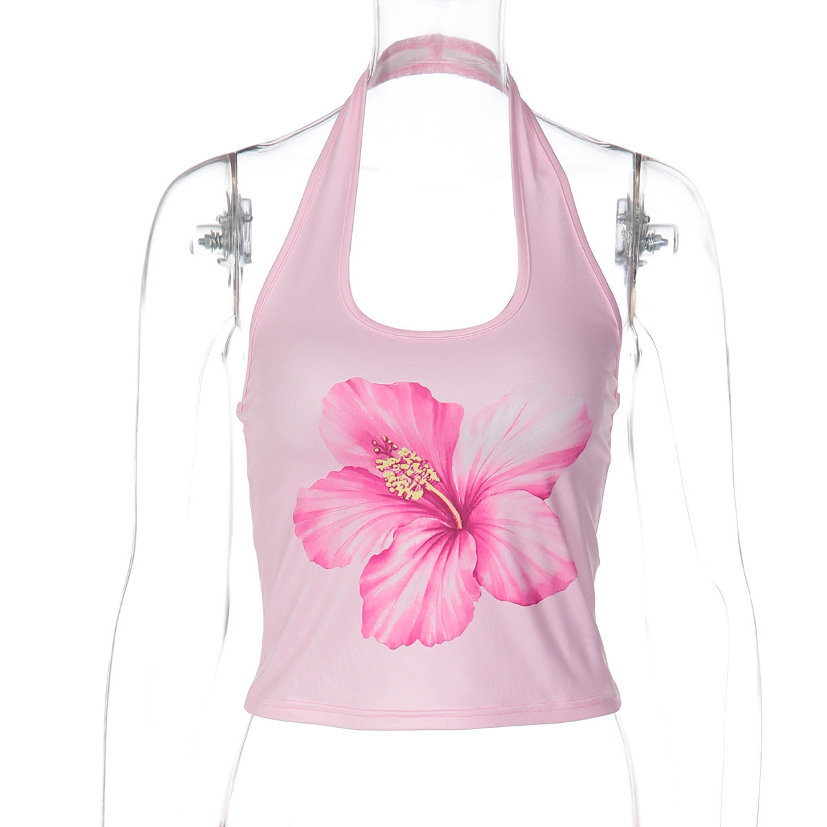 Women PrintHalter Slim Fit Vest