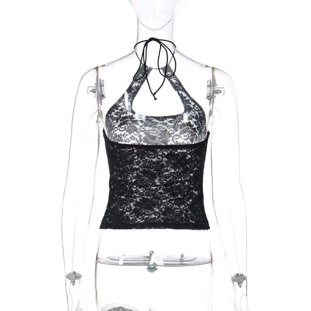 women  Sexy Lace Backless Vest  Women