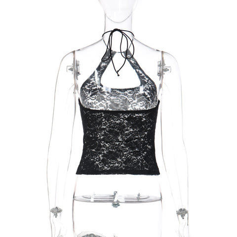 women  Sexy Lace Backless Vest  Women