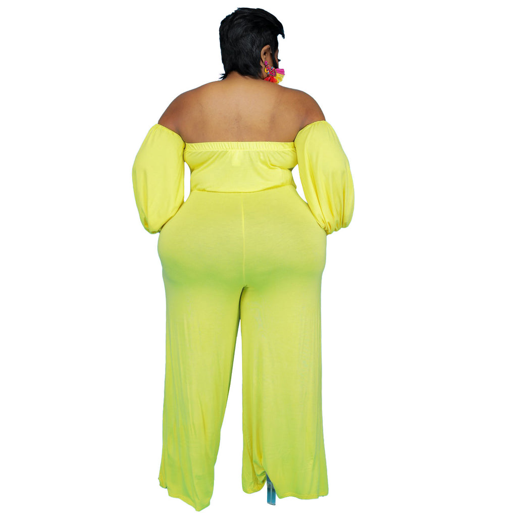 Plus Size Sexy Tube Solid Color Jumpsuit Wide jumpsuit