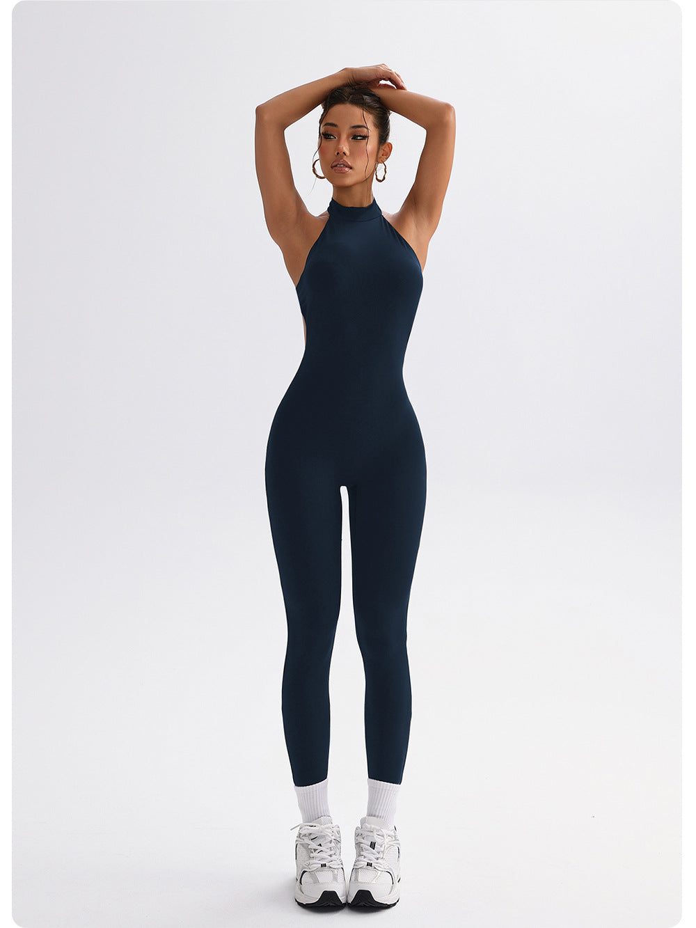 Popular Tight Jumpsuit Workout Sexy Yoga Bodysuit Yoga Jumpsuit Peach Hip Trousers