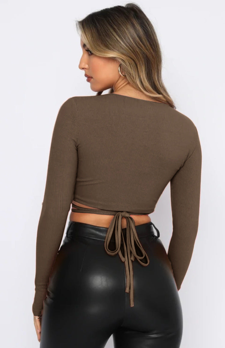 Long Spring Deep V Plunge Strap Sexy
