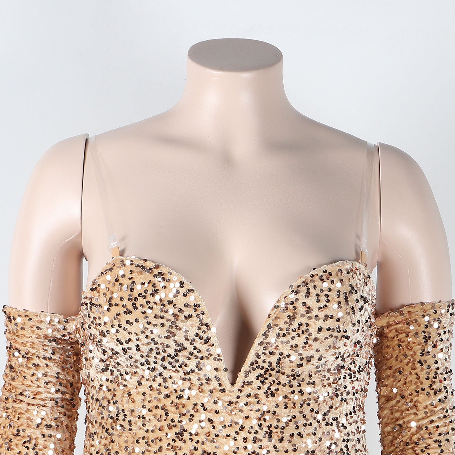 Sexy Slim Fit Feather Sequin Jumpsuit