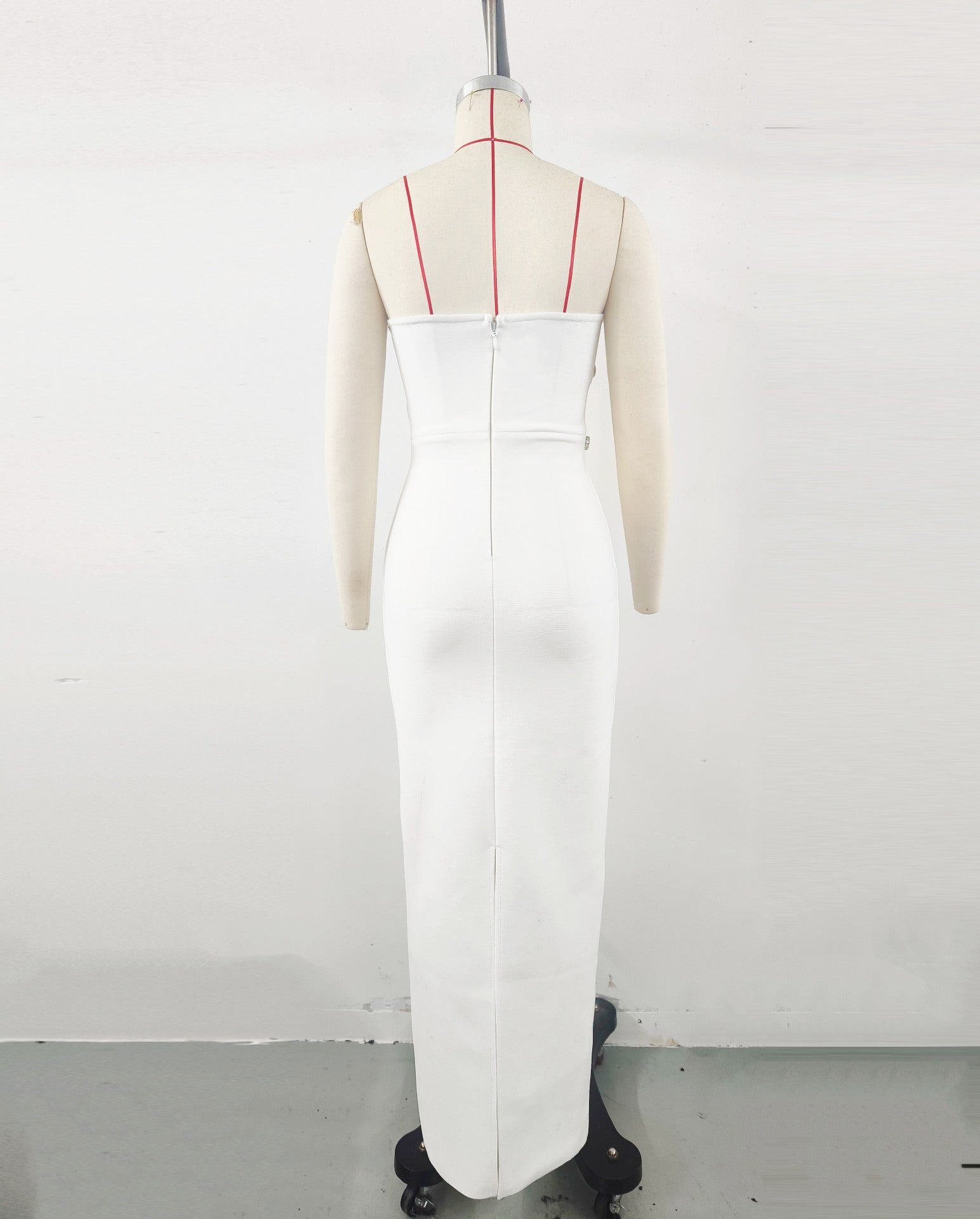 Mount Tabor High Quality Europe Sexy Maxi Empire Diamonds Lace Dress