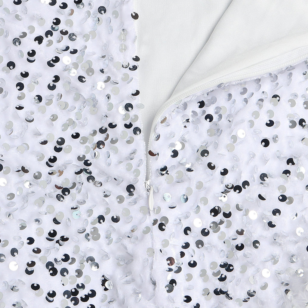 Sexy Slim Fit Feather Sequin Jumpsuit