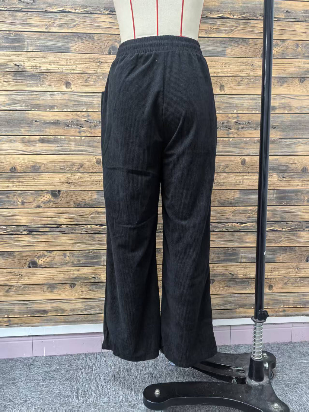 Women Autumn Winter Casual Corduroy Straight Loose Solid Color All Matching Casual Pants