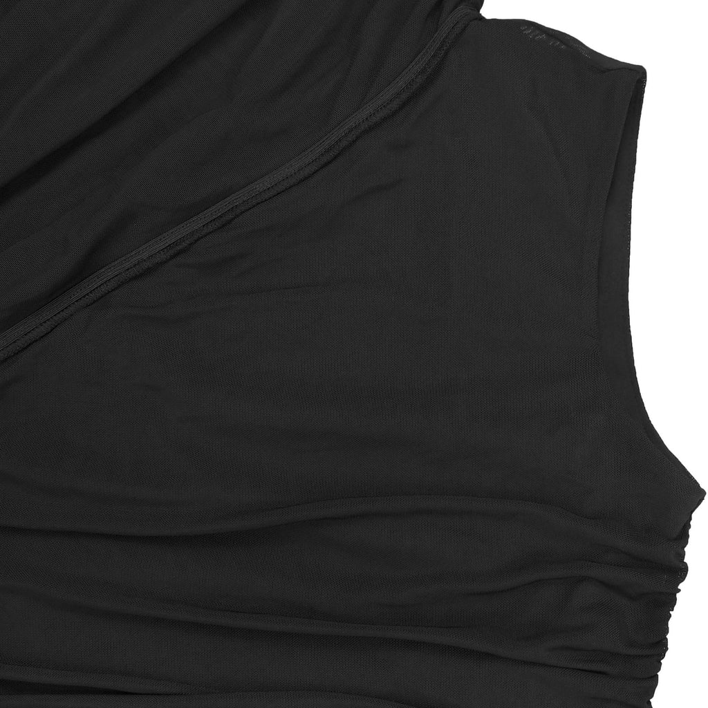 Mount Olive Sexy Formal One Shoulder Long Split Hem Solid Party Maxi Dress