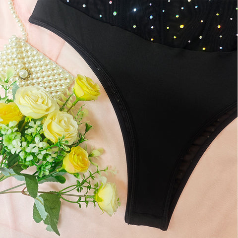 Plus Size Sexy Jumpsuit Open Crotch See through Underwear Free off Fishnet Clothes