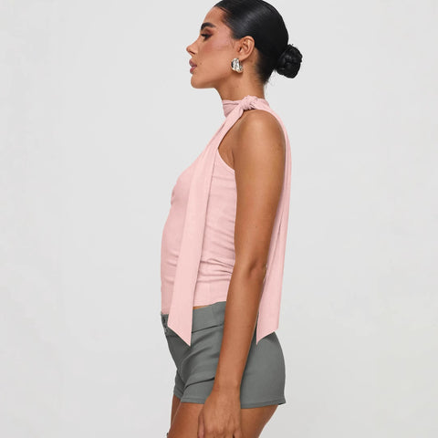 Sleeveless  Exposed Cropped Women