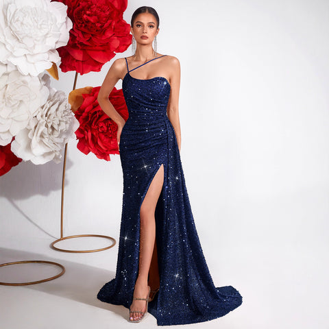 Espaillat High End Heavy Industry High Grade Elegant Slim Fit Sequined Dress