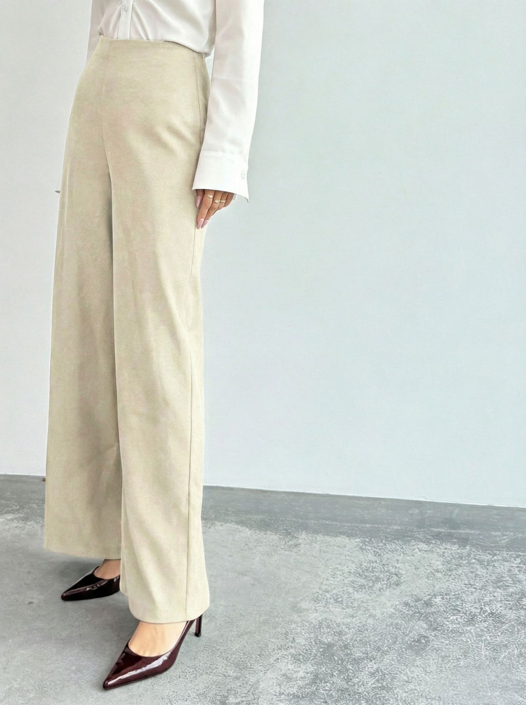 All Matching Spring Autumn High Grade Women Pants Draping High End Figure Flattering Loose Small Straight Casual Pants