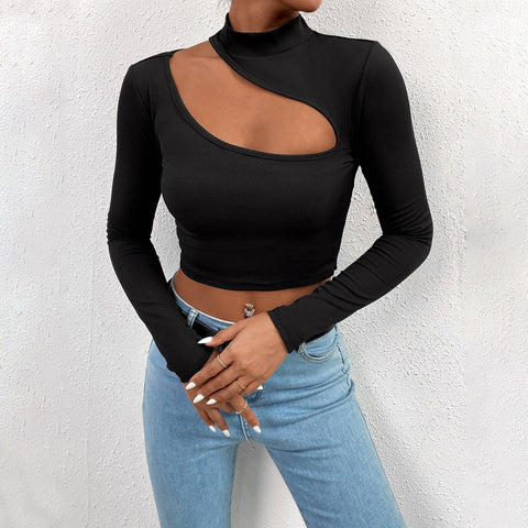 Women Trendy Winter Slim Cropped Long