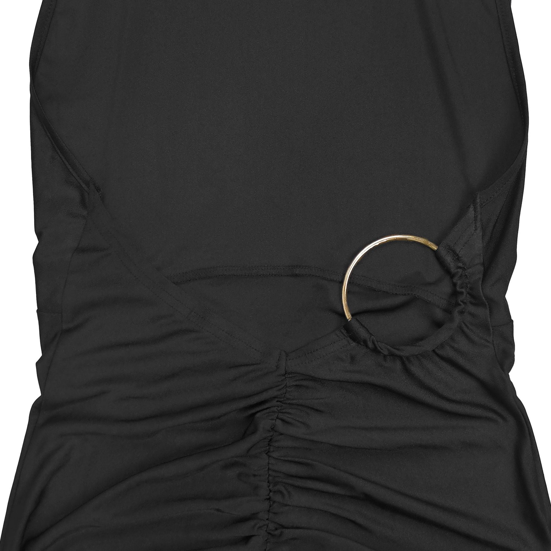 Women Wear Sexy Casual Solid Color Backless Sheath Jumpsuit