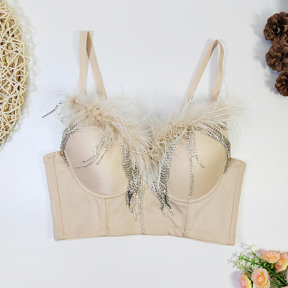 Sexy  Women Night  Feather Tassel