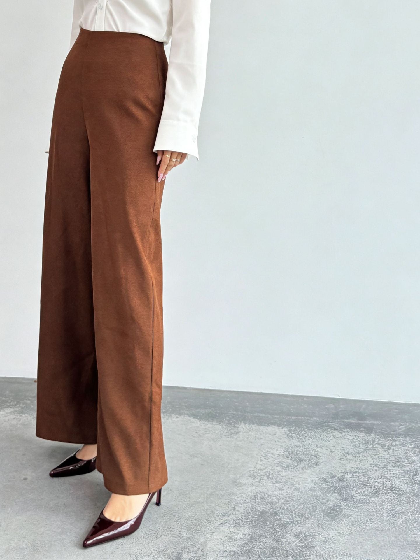 All Matching Spring Autumn High Grade Women Pants Draping High End Figure Flattering Loose Small Straight Casual Pants