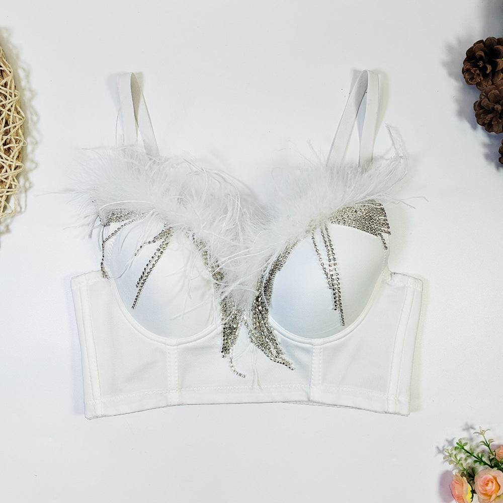 Sexy  Women Night  Feather Tassel