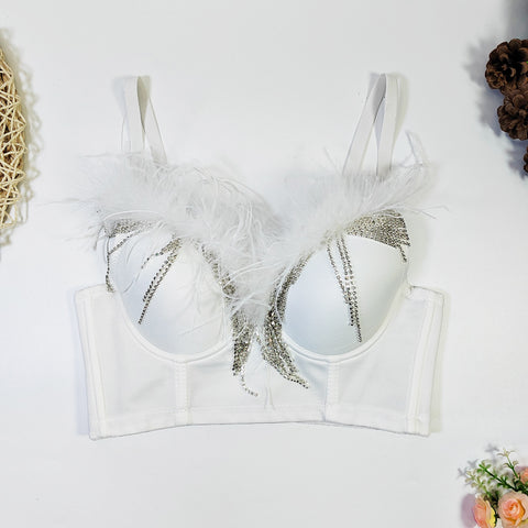 Sexy  Women Night  Feather Tassel