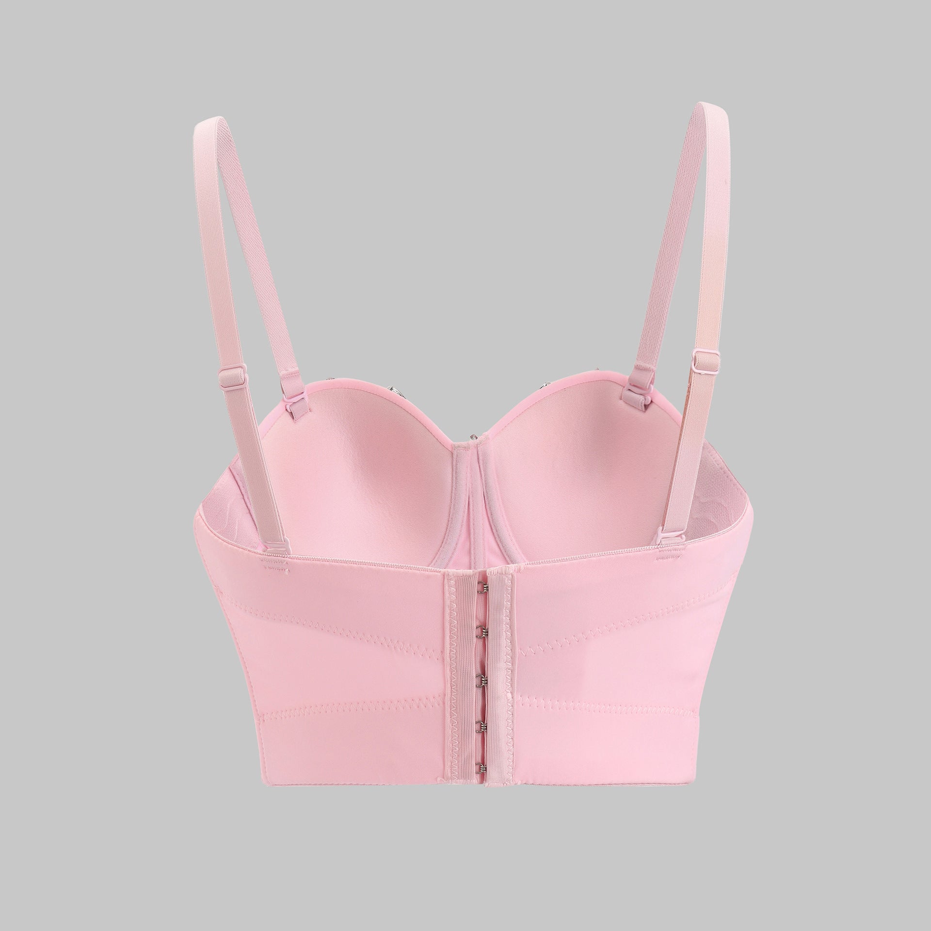 women Sling Vest Rhinestone Corset Sexy