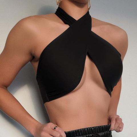 Criss Cross Women cropped Bottoming  Women