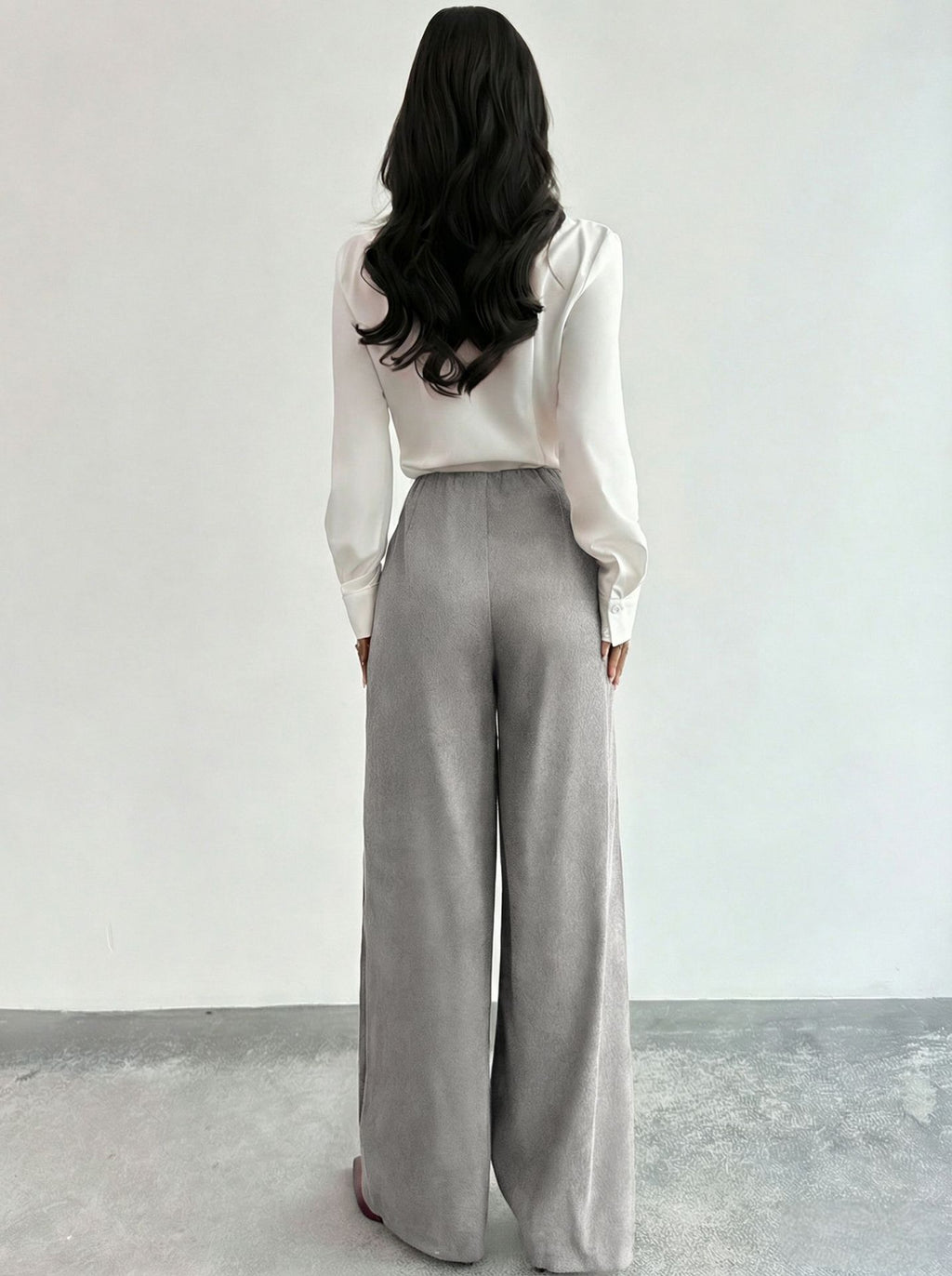 All Matching Spring Autumn High Grade Women Pants Draping High End Figure Flattering Loose Small Straight Casual Pants