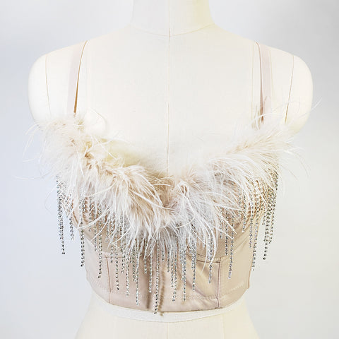 Sexy  Women Night  Feather Tassel