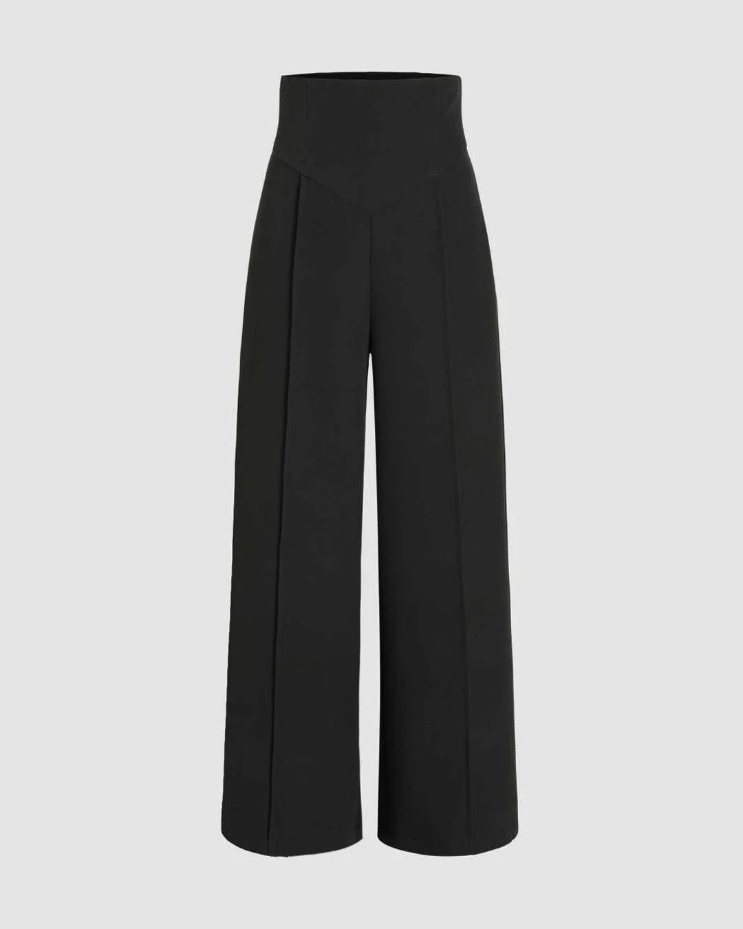 Straight Drooping High Grade Non Elastic Work Pant Small Autumn Winter High End Loose Casual Women Wide Leg Work Pant