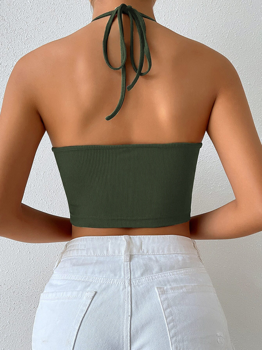 Women Spring  Sexy Sling Halter Cropped