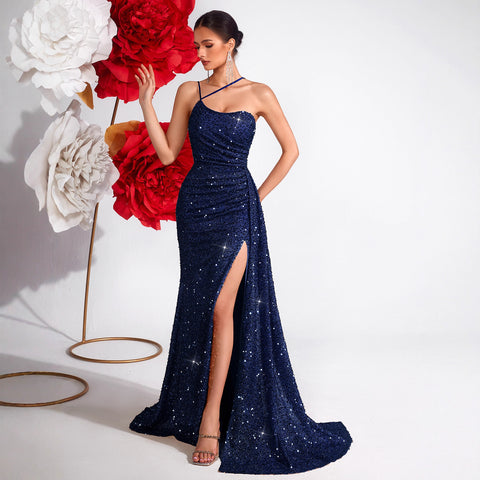 Espaillat High End Heavy Industry High Grade Elegant Slim Fit Sequined Dress