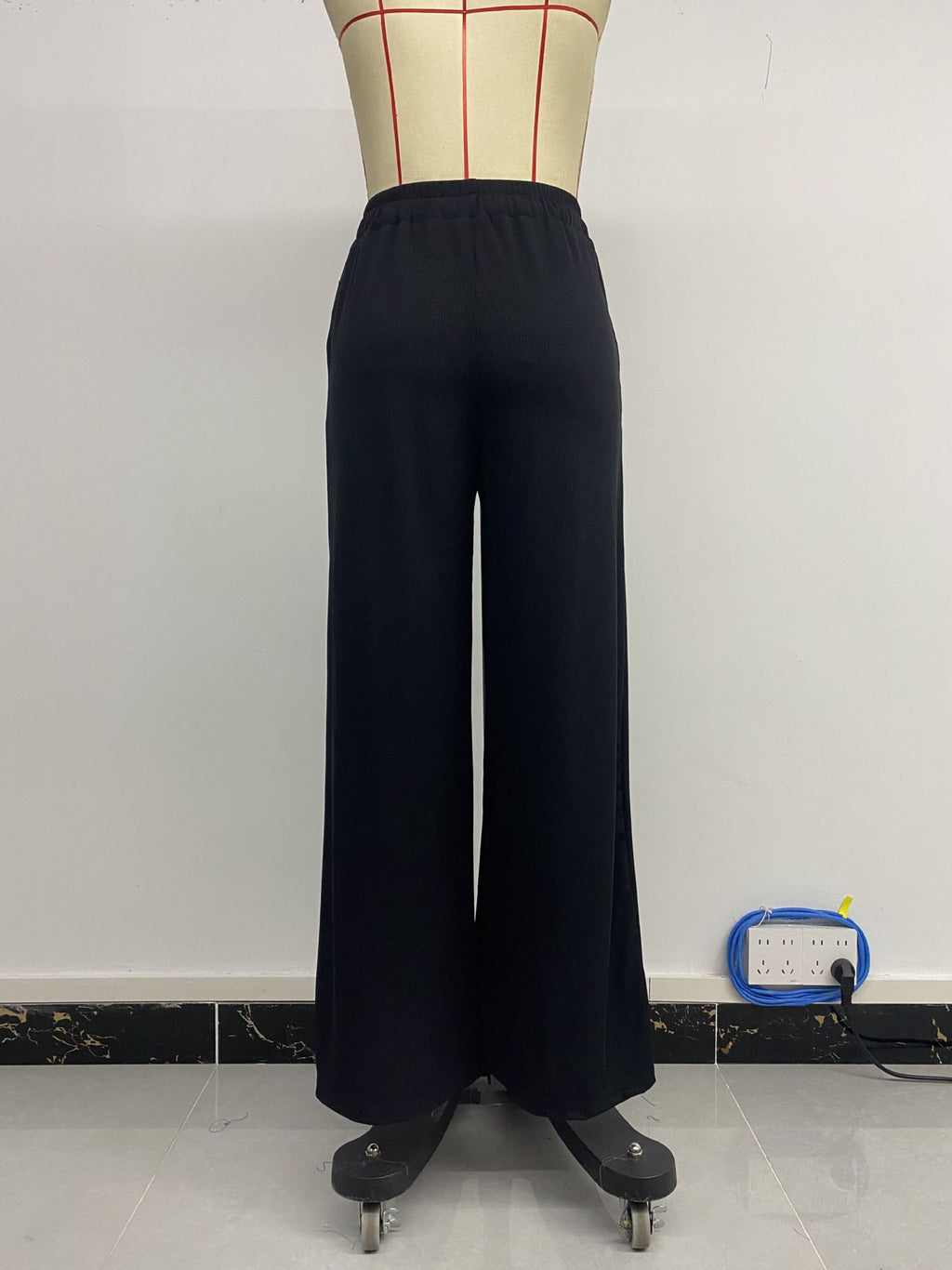 Summer Pants Women High Waist Straight Black Casual Pants