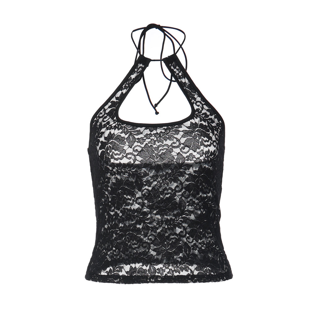 women  Sexy Lace Backless Vest  Women
