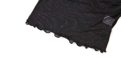 Halter Off Neck Low Cut See through