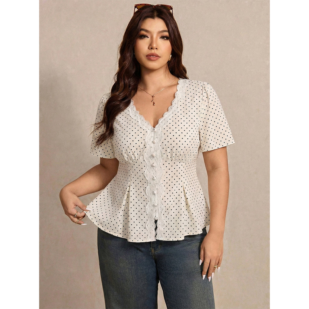 Women Clothing Gentle Wind Lace Ruffled